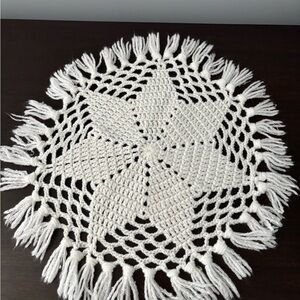 Handcrafted White Crochet Doily